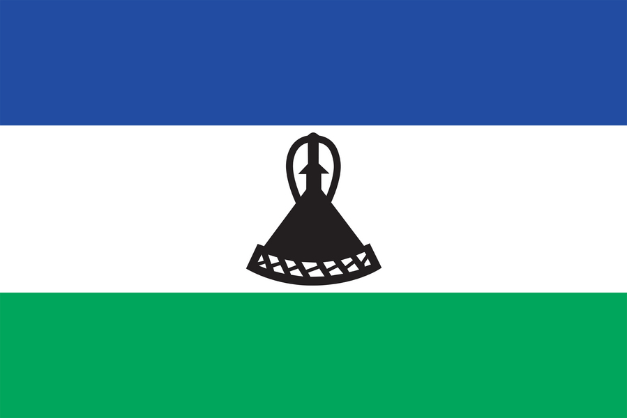 Image of Lesotho flag