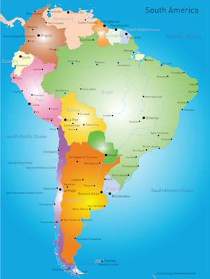 South American Countries Map
